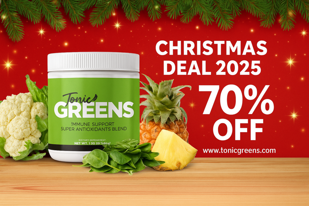 TonicGreens superfood blend for energy and immunity support
