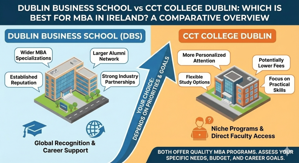 Dublin Business School vs CCT College Dublin: Which is Best for MBA in Ireland?