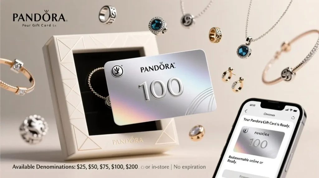 What Denominations Does the Pandora Gift Card Offer