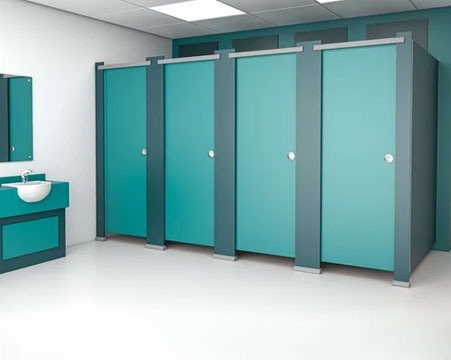 Modern and durable toilet cubicles by Toilet Cubicle, top toilet cubicle manufacturers in Delhi, suitable for offices, malls, and hospitals.