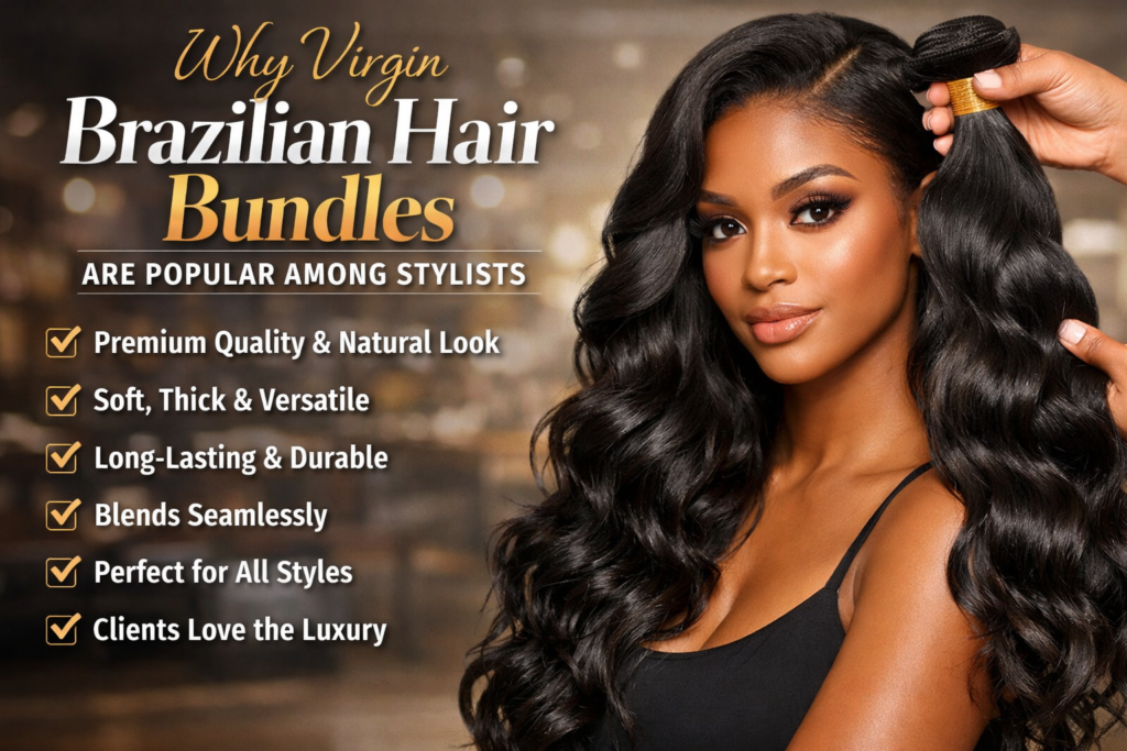 Why Virgin Brazilian Hair Bundles Are Popular Among Stylists