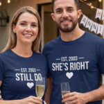 Wedding anniversary tee shirts